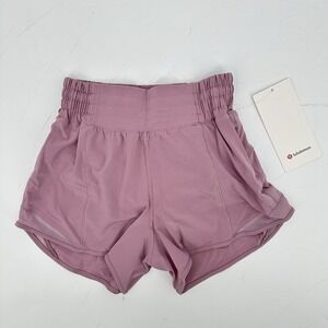 Lululemon Hotty Hot HR Short Pink Swift Running Athletic Shorts 0 $68 MRSP NWT